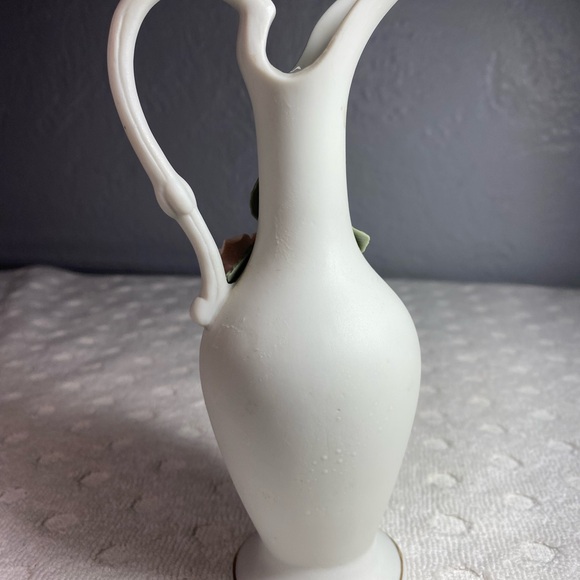 Vintage Kelvin’s Fine China Raised Attached Floral Design Handle Vase/Japan - Picture 12 of 14